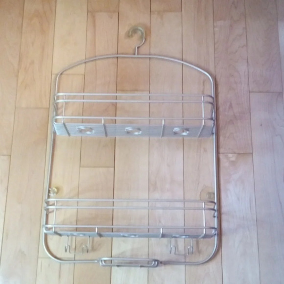 Brushed Nickel bathroom shower caddy - Picture 1 of 6